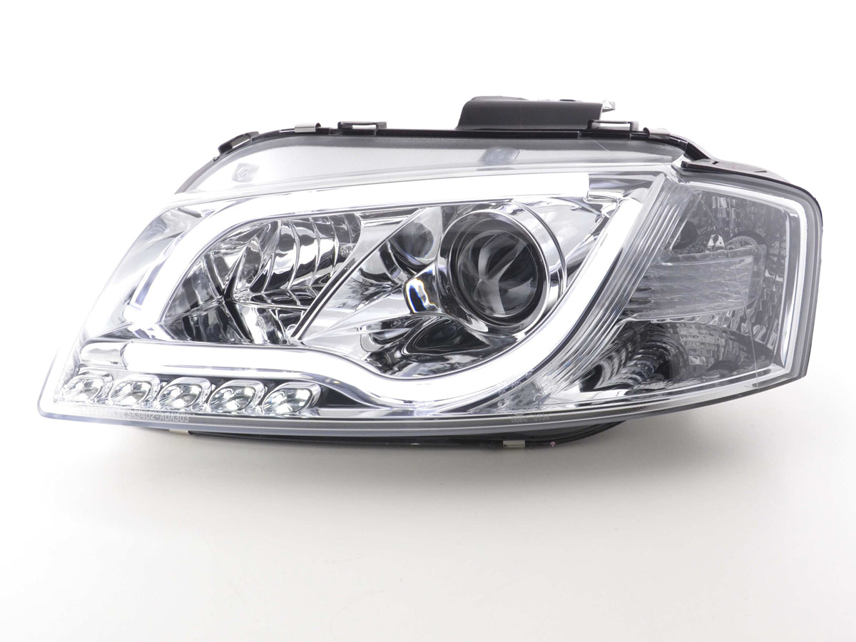 Scheinwerfer Set Daylight LED Tagfahrlicht Audi A3 Typ 8P/8PA 03-08 chrom Scheinwerfer Set Daylight LED Tagfahrlicht Audi A3 Typ 8P/8PA 03-08 chrom